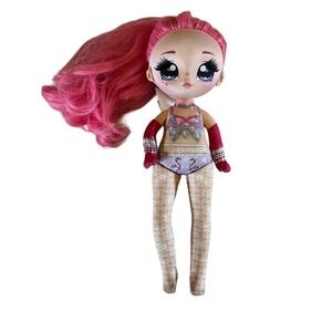NA! NA! NA! Surprise Doll. Girl w/ Pink hair. 11" Arms and legs move.